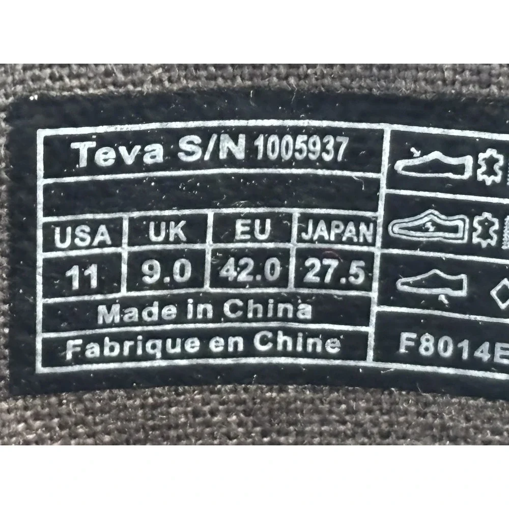 TEVA Womens Size 11 De La Vina Tall Waterproof Brown Leather Zipper Boots Riding